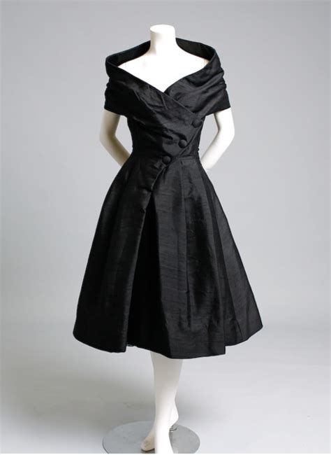 christian dior black vintage dress